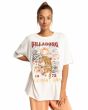 Mujer con camiseta de manga corta Billabong Midnight Sun blanca