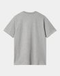 Camiseta de manga corta con bolsillo Carhartt WIP Pocket Gris Brezo para hombre posterior