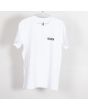 Camiseta  de manga corta Christenson Surfboards Round Skull blanca frontal