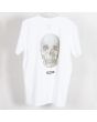 Camiseta  de manga corta Christenson Surfboards Round Skull blanca