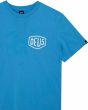 Camiseta Deus Ex Machina Biarritz Address Bonnie Blue para hombre logo shield pecho