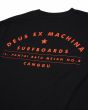 Camiseta de manga corta Deus Ex Machina Canggu Surf Address Negra para hombre serigrafía espalda