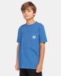 Niño con Camiseta de manga corta con bolsillo Element Basic Label azul 
