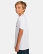 Niño con Camiseta de manga corta con bolsillo Element Basic Label blanca lateral