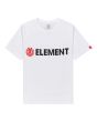 Camiseta de manga corta Element Blazin Youth blanca para chico 8 a 16 años