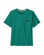 Camiseta Patagonia '73 Skyline Gem Green para hombre frontal