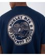 Hombre con camiseta de manga corta Hurley Eagle Azul Marino estampado águila espalda