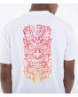 Hombre con Camiseta de manga corta Hurley Kai Tiki Blanca estampado tribal posterior