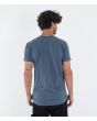 Hombre con Camiseta de manga corta con bolsillo Hurley Low Tide Pocket Azul Submarine posterior