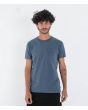 Hombre con Camiseta de manga corta con bolsillo Hurley Low Tide Pocket Azul Submarine