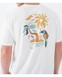Hombre con Camiseta de manga corta Hurley Youcan Tucan Blanco Hueso estampado tucán
