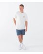 Hombre con Camiseta de manga corta Hurley Youcan Tucan Blanco Hueso ajuste