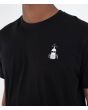 Hombre con Camiseta de manga corta Hurley Nazare Lithse Negra gráfico faro