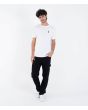 Hombre con camiseta de manga corta Hurley Nazare Lithse Blanca ajuste
