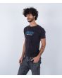 Hombre con camiseta de manga corta Hurley Oceancare Tour negra lateral 