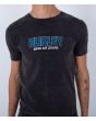 Hombre con camiseta de manga corta Hurley Oceancare Tour negra serigrafiado Waves are Calling