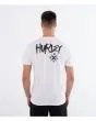 Hombre con camiseta de manga corta Hurley X Series Blanca posterior
