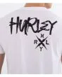 Hombre con camiseta de manga corta Hurley X Series Blanca serigrafía espalda