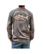 Hombre con Camiseta de manga larga Mission Logo Atún Pontevedra color gris oscuro lavado Unisex 