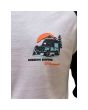 Hombre con Camiseta de manga larga Mission Ranglan Logo Explore Blanco-Negro Unisex serigrafía jeep