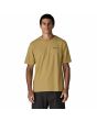 Hombre con Camiseta Patagonia M's Flying Fish Responsibili-Tee Amarilla frontal