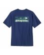 Camiseta de manga corta Patagonia Men's Boardshort Logo Pocket Responsibili-Tee azul para hombre