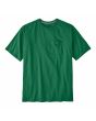 Camiseta de manga corta con bolsillo Patagonia Boardshort Logo Pocket Responsibili-Tee Verde para hombre frontal