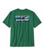 Camiseta de manga corta con bolsillo Patagonia Boardshort Logo Pocket Responsibili-Tee Verde para hombre