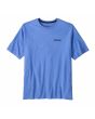 Camiseta de manga corta Patagonia Men's P-6 Logo Responsibili-Tee Abundant Blue para hombre serigrafía pecho