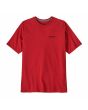 Camiseta de manga corta Patagonia M's P-6 Logo Responsibili-Tee Rojo Amanita para hombre frontal