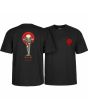 Camiseta de manga corta Powell Peralta Tucking Skeleton Negra para  hombre