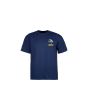 Camiseta de manga corta Powell Peralta Youth Skateboarding Skeleton Azul Marino para niño frontal
