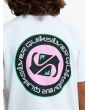 Niño con camiseta de manga corta Quiksilver Ev Duality blanca estampado espalda