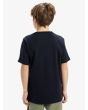 Niño con camiseta Quiksilver Ev Gradient Box Dark Navy posterior