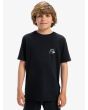 Niño con camiseta orgánica de manga corta Quiksilver Evo Original Negra