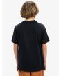 Niño con camiseta de manga corta Quiksilver Evo Three Seas Negra posterior