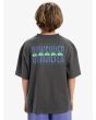 Niño con Camiseta de manga corta Quiksilver World Force Dark Shadow posterior