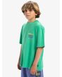Niño con Camiseta de manga corta Quiksilver World Force Green Spruce lateral