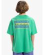 Niño con Camiseta de manga corta Quiksilver World Force Green Spruce posterior