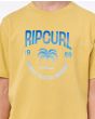 Niño con camiseta de manga corta Rip Curl Desti amarilla estampado