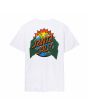 Camiseta de manga corta Santa Cruz Kendall End Of The Dot blanca para hombre