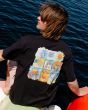 Hombre con camiseta Volcom Double Fantasy Negra lifestyle