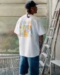 Hombre con camiseta de manga corta Volcom Double Fantasy Blanca Lifestyle posterior