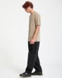 Hombre con camiseta de manga corta Volcom Solid Stone Beige Brindle corte clásico