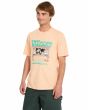 Hombre con Camiseta de manga corta Volcom Worldly Pale Peach lateral