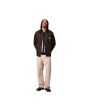 Hombre con abrigo Carhartt WIP Michigan Coat Winter Marrón Tobacco y Negro ajuste