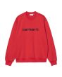 Sudadera Carhartt WIP Carhartt Sweatshirt Rojo Cereza-Azul Espacial para hombre