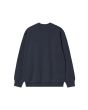 Vista trasera de la sudadera Carhartt WIP Carhartt Sweatshirt Deep Night para hombre
