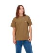 Hombre con Camiseta Carhartt WIP S/S Chase Hamilton Brown Gold