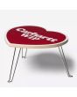 Mesa Plegable Carhartt WIP Heart Folding Table color rojo escarlata y blanco